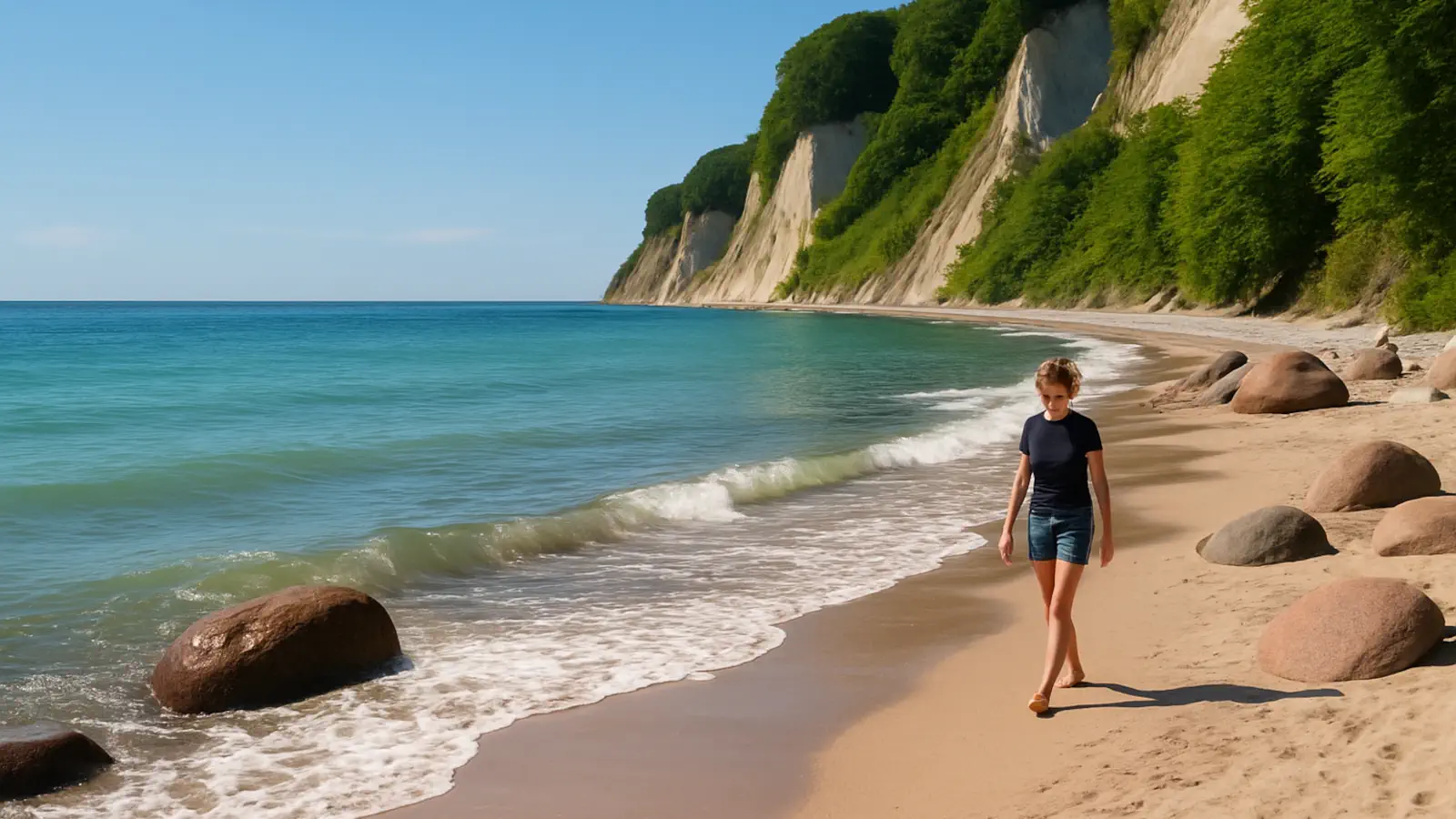 Swimming and walks on the beach