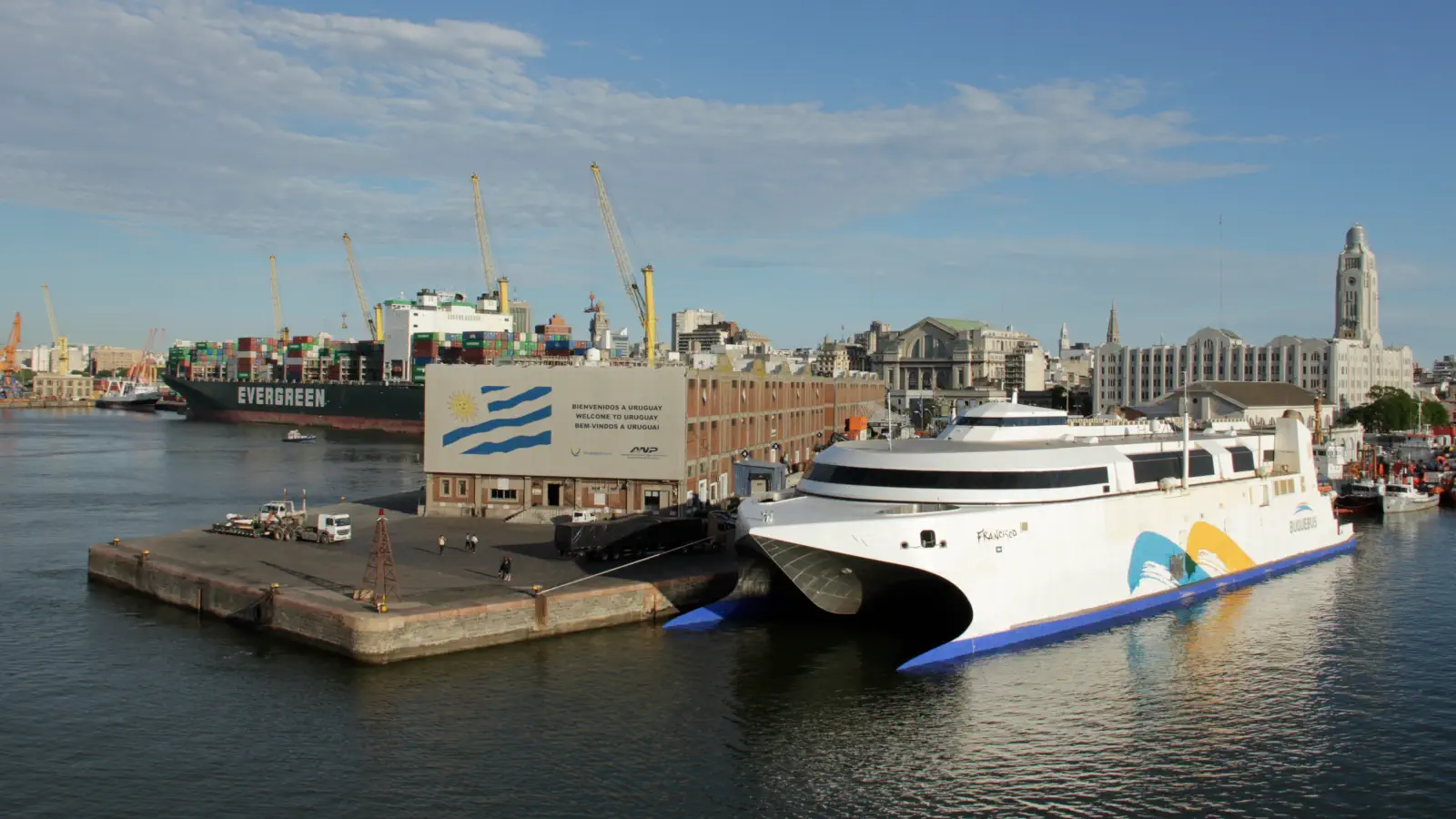 The Ferry Buquebus Francisco in Montevideo, Uruguay.