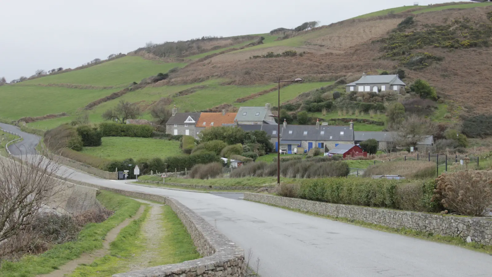 Green landscapes around Cherbourg.