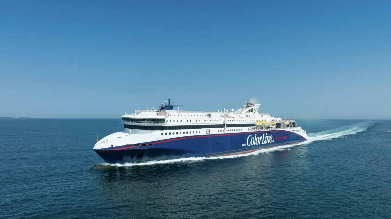The Color Line Ferry Superspeed 1 is used on the Hirtshals-Kristiansand route.