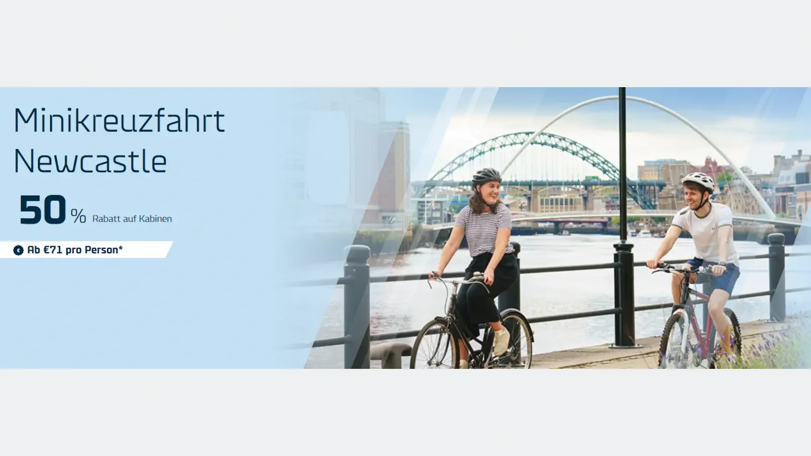 DFDS spring offer with 50% discount on the Amsterdam-Newcastle mini-cruise