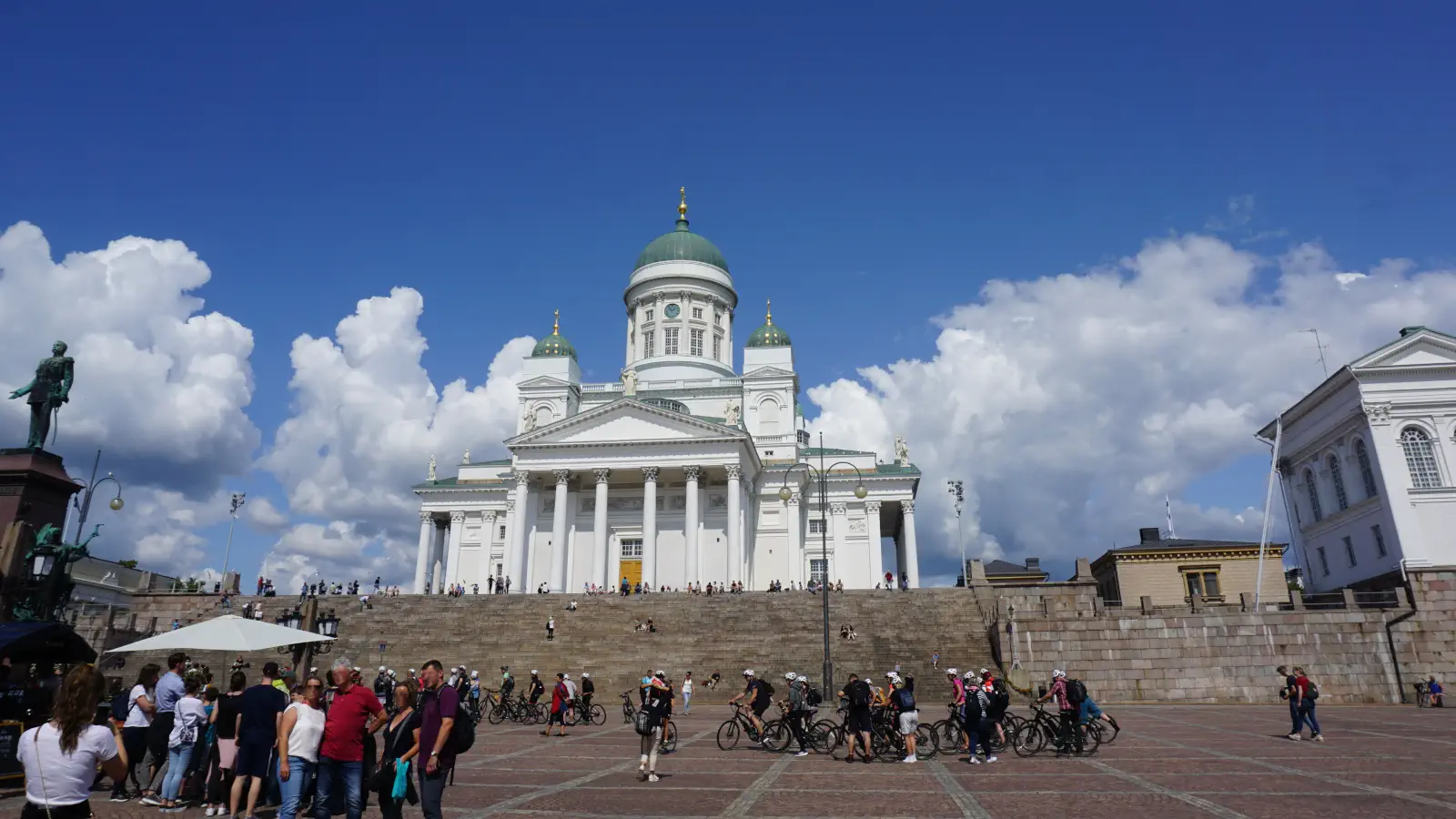 View of Helsinki Cathedral from Senate Square.