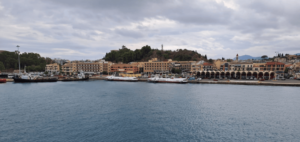 Corfu High speed ferries Corfu-Saranda in the port of Corfu