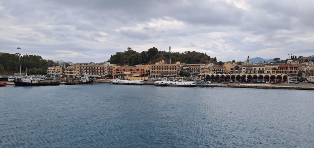 High speed ferries Corfu-Saranda in the port of Corfu