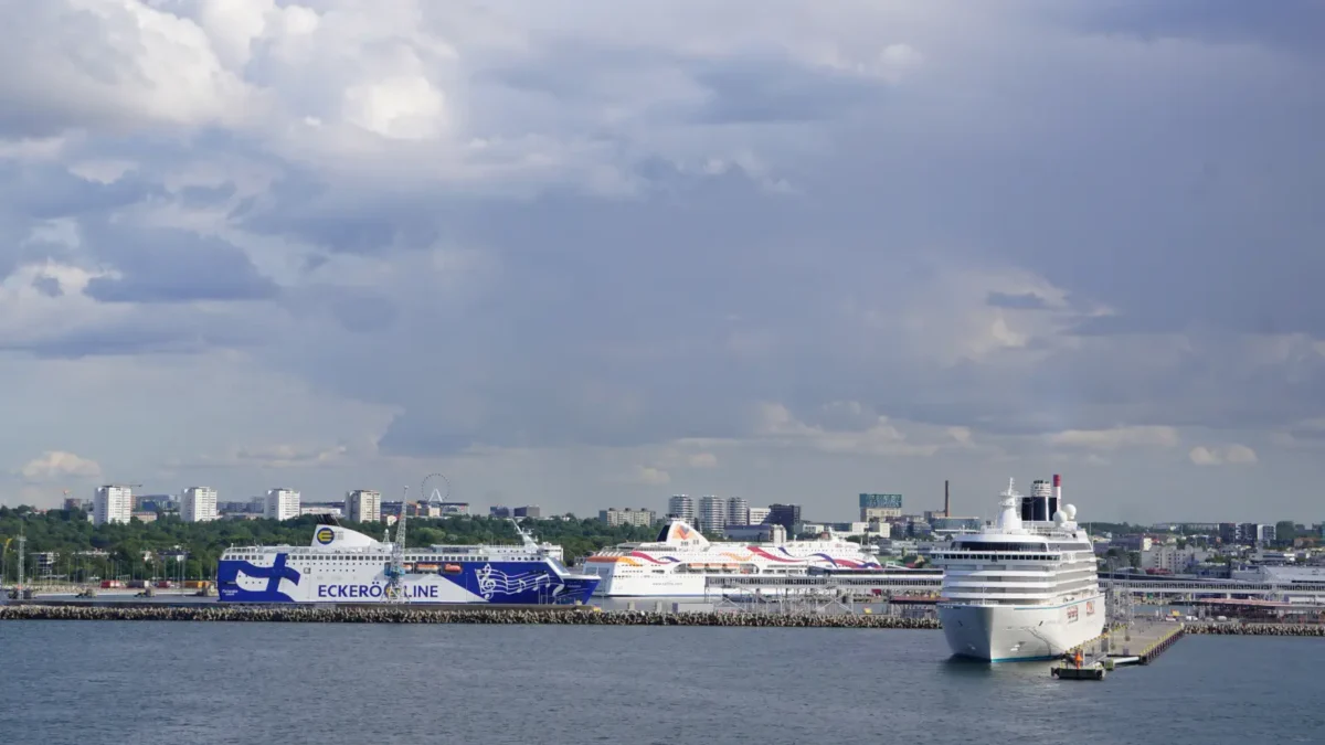 Cruise and ferry port of Tallinn. Cruise ships and Ferries dock here.