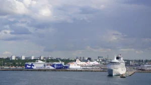 Cruise and ferry port of Tallinn. Cruise ships and Ferries dock here.