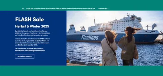 Finnlines Flash Sale in September 2025 with discount on ferry tickets to Finland and Sweden.