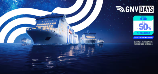 GNV Days offer with 50% discount to Ferries to Sardinia and Sicily.