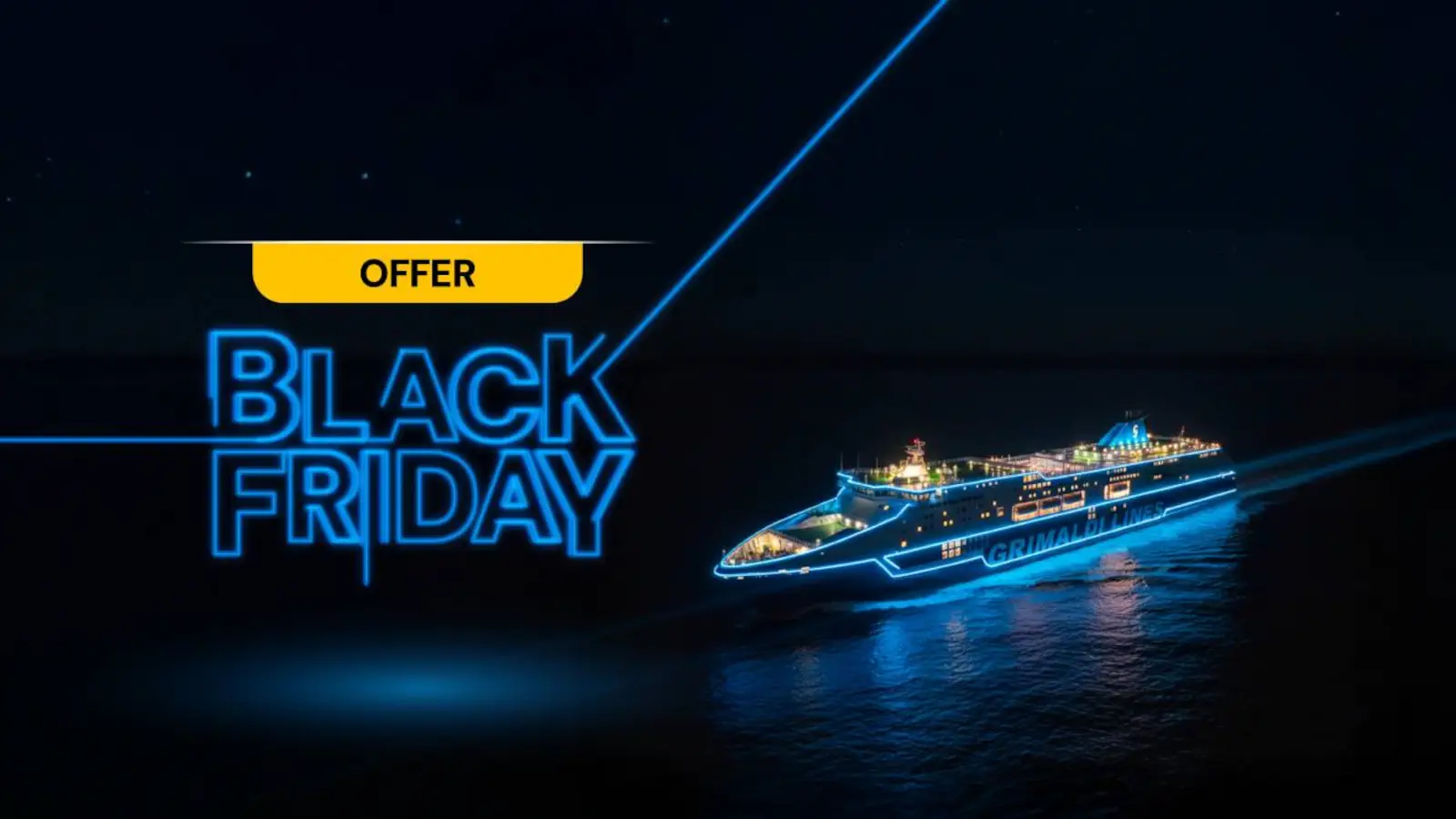Grimaldi Lines Black Friday 2025 - 20% discount on ferry connections