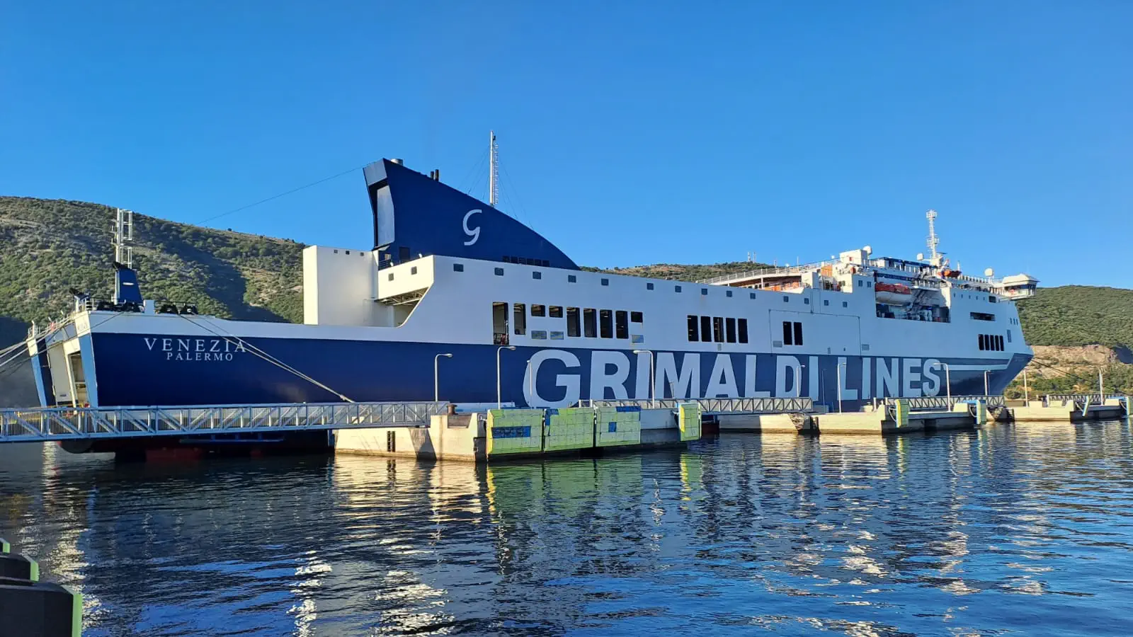 Grimaldi Lines' Ferry Venezia operates between Italy and Greece on the Brindisi - Corfu, Igoumenitsa, Patras route.