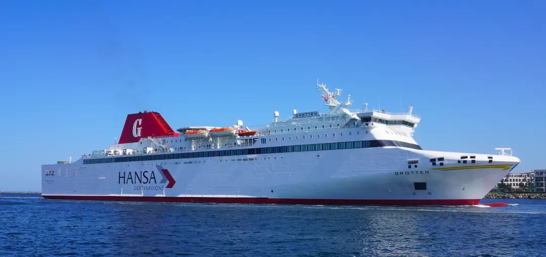 The Ferry MS Drotten from Hansa Destinations operated on the Rostock-Nynashamn route.