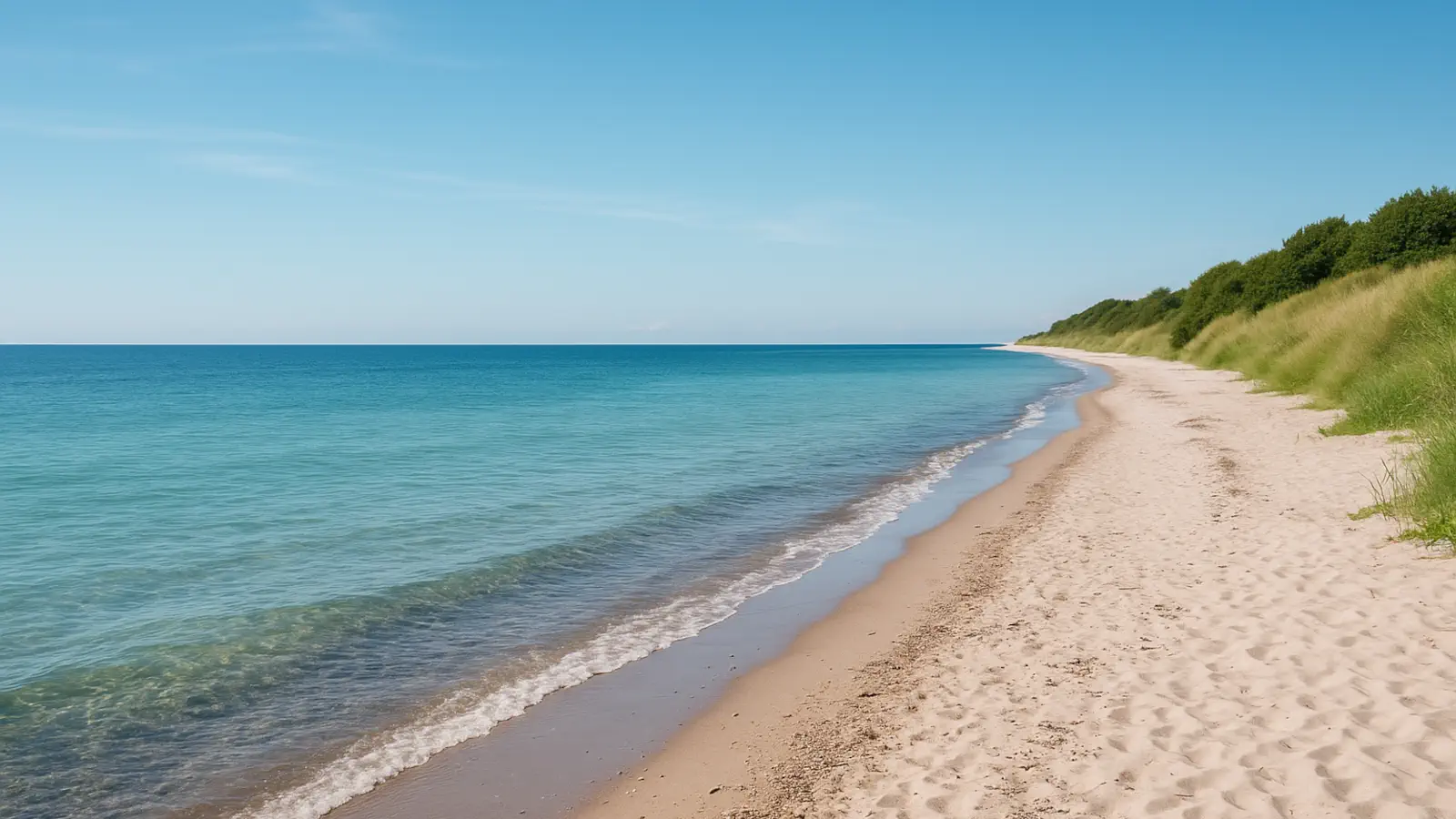Hårbølle beach on the island of Møn.