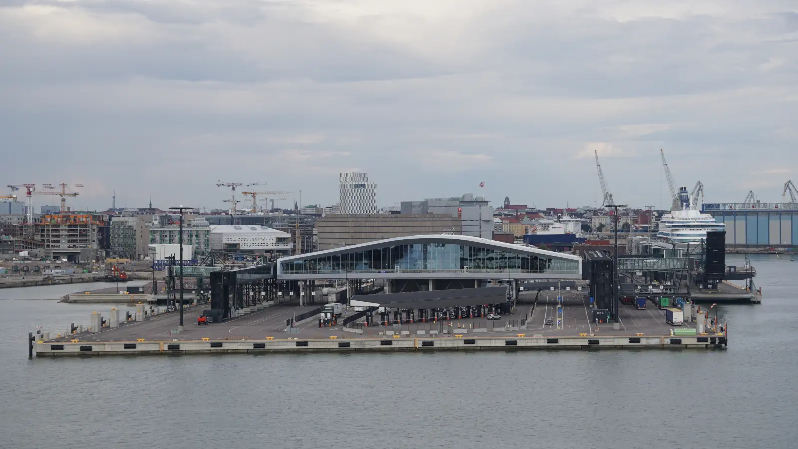 The Olympia ferry and cruise terminal in Helsinki.