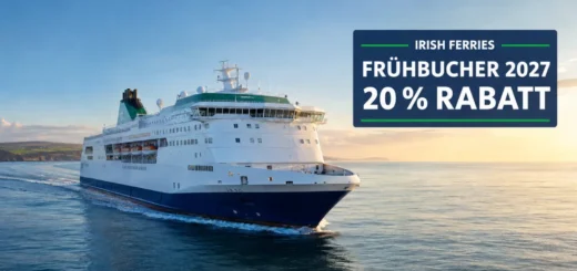 Irish Ferries is offering a 20% early-bird discount on Ferries from France to Ireland in 2027.