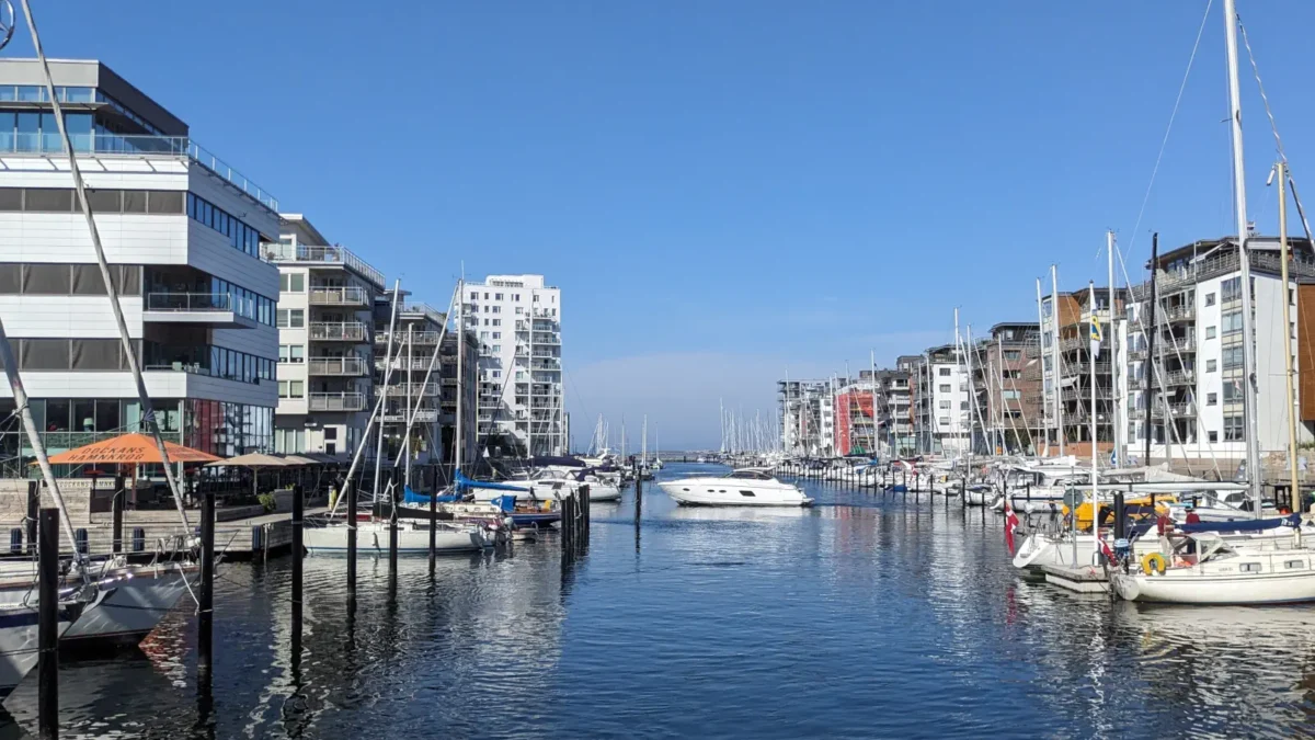 View of the Dockan Marina in Malmö.