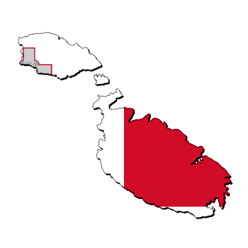 Malta Map and flag of Malta