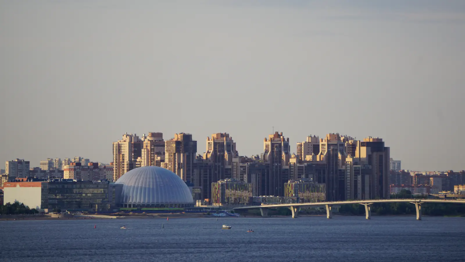 View of the metropolis of St. Petersburg.