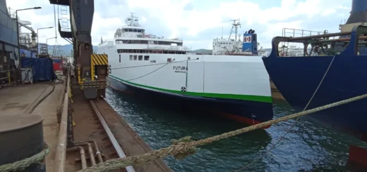 The Scandlines ferry THE BALTIC WHALE (Futura) at the Cemre shipyard.