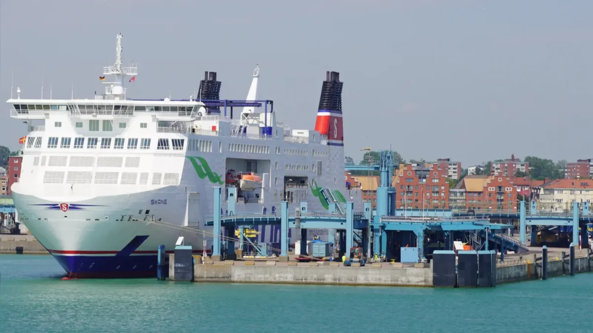 The Ferry Skane from Stena Line in the port of Trelleborg.