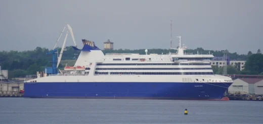 The Ferry Superspeed IX (formerly Atlantic Vision) is also moored in the port of Tallinn.