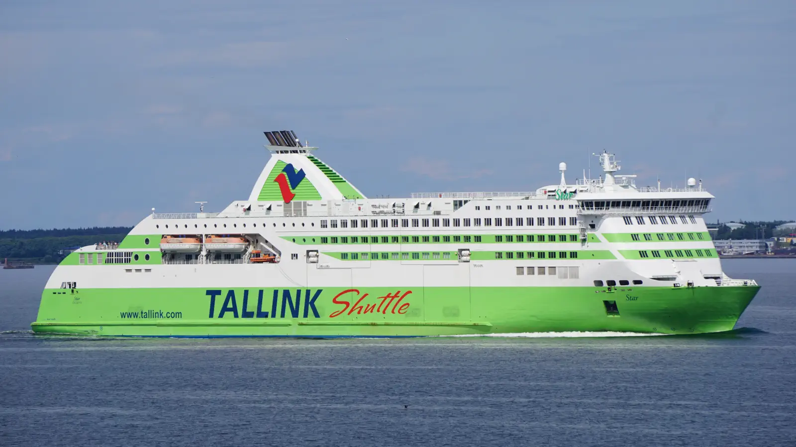The Tallink Silja Ferry Star is in service on the Tallinn-Helsinki-Tallinn route.