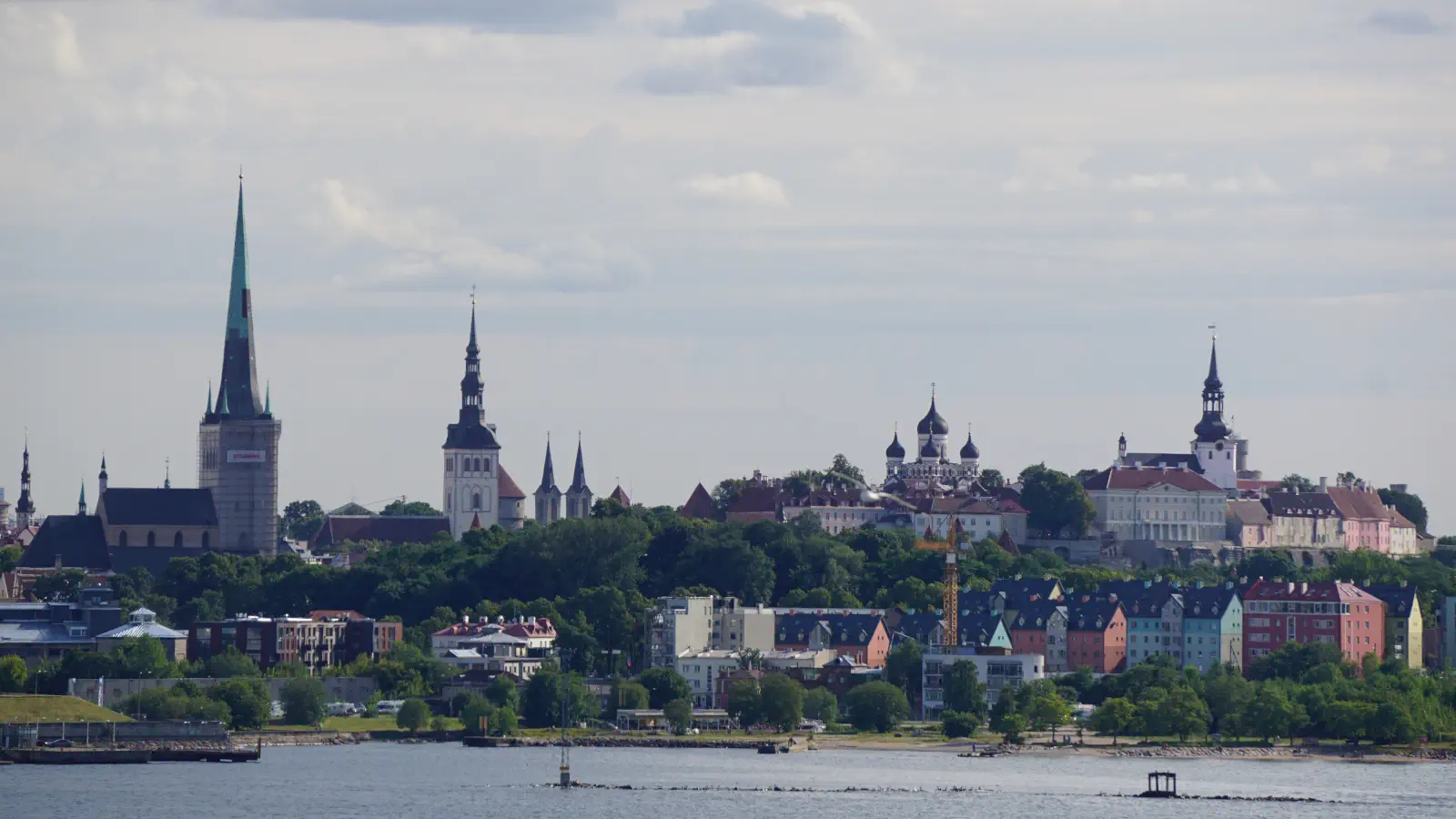 View of Tallinn with St. Nicholas Church and Alexander Nevsky Cathedral.