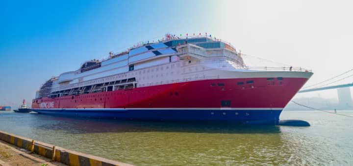 The Ferry Viking Glory from Viking Line on its way from Stockholm to Turku.