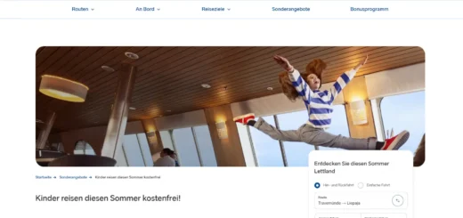With Stena Line, children travel free of charge on the Ferries to Latvia.